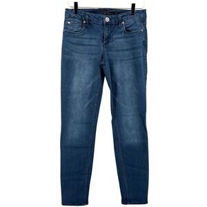 Kut from the Kloth Mia Toothpick Skinny Jeans Blue Denim Medium Wash Size 4